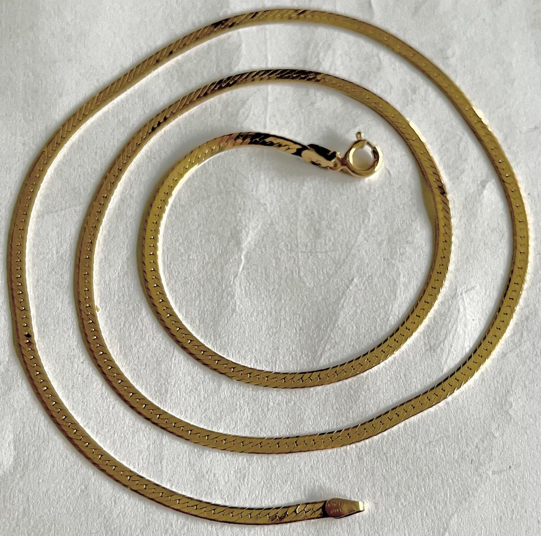 20 1/2" ITALIAN 14K YELLOW GOLD NECKLACE - 6.43 GRAMS (1 of 6)