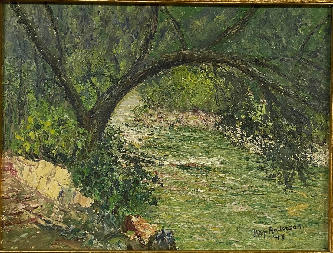 RAY ANDERSON LANDSCAPE PAINTING - OIL ON CANVAS BOARD (1 of 6)