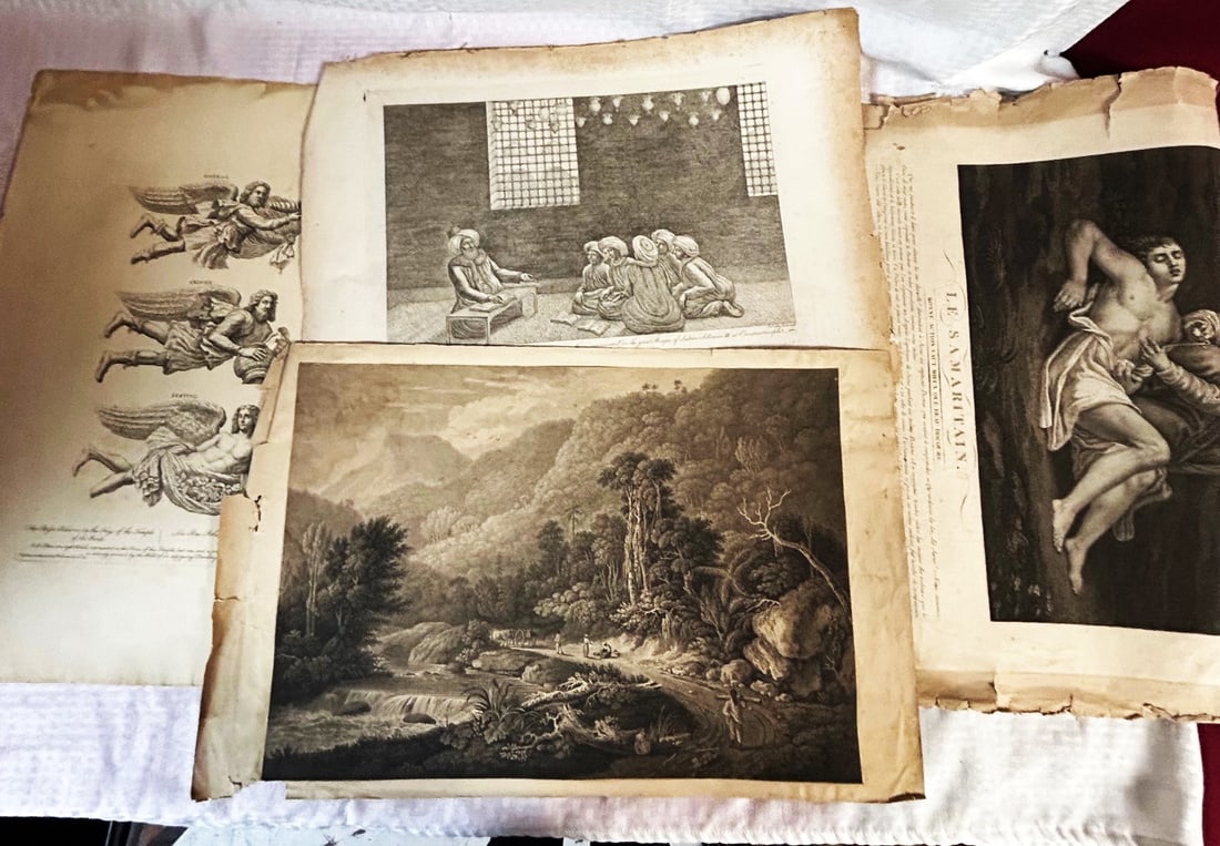 LOT 4 18TH C. ENGRAVINGS / LITHOGRAPHS - DATED AS EARLY AS 1751 (1 of 14)