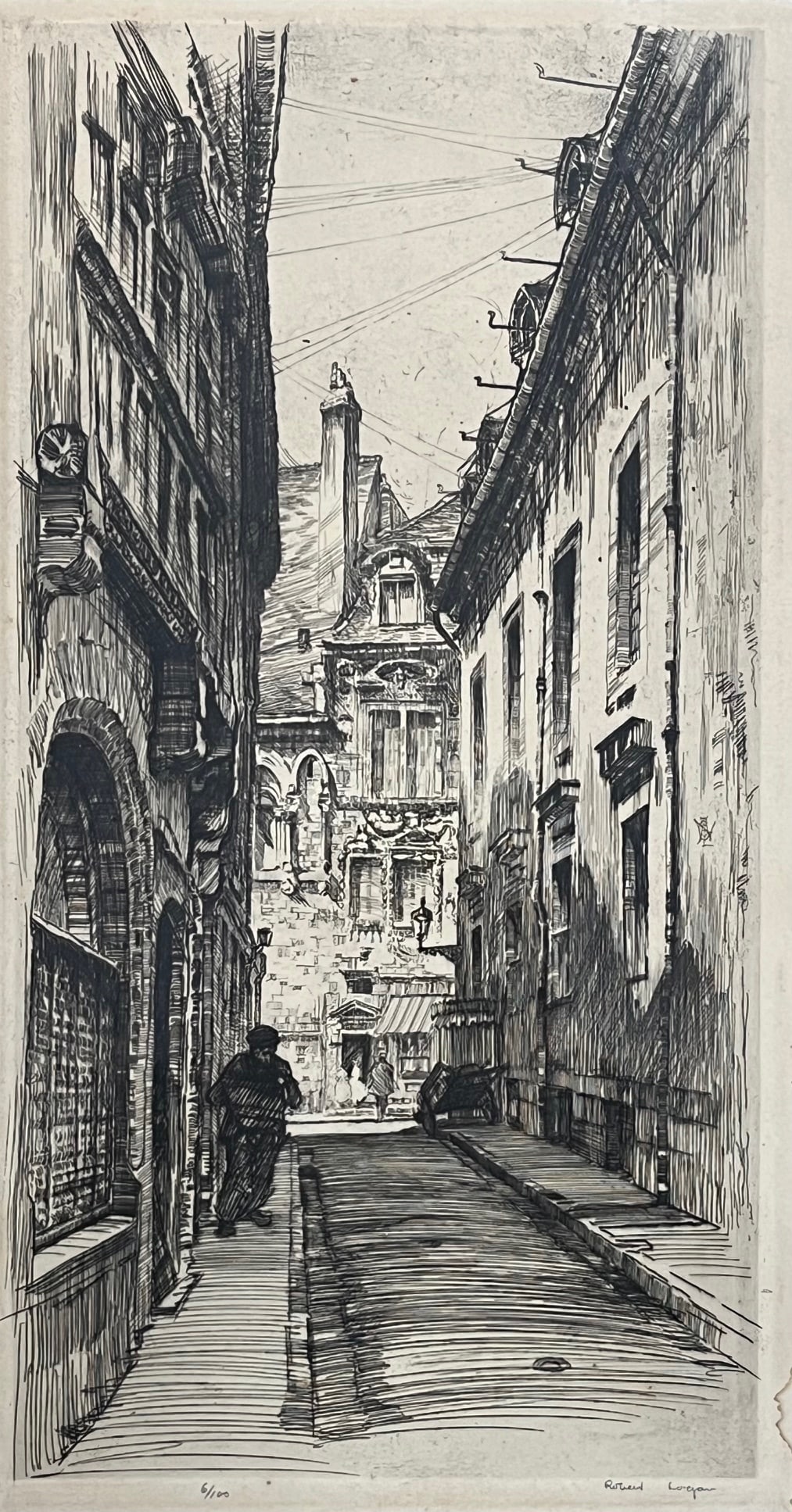 ANTIQUE FRAMED LIMITED EDITION ETCHING BY ROBERT FULTON LOGAN (1 of 10)