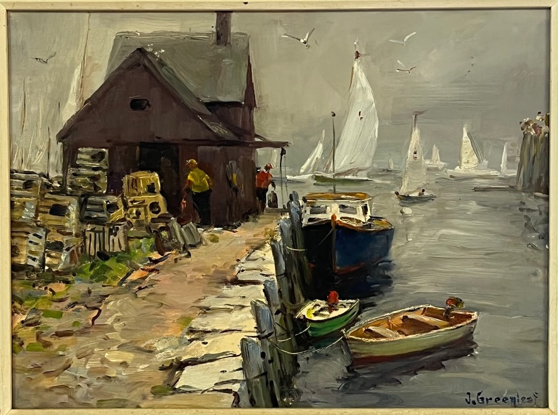 OIL ON CANVASBOARD JACOB I. GREENLEAF (MASSACHUSETTS, 1887-1968) (1 of 7)