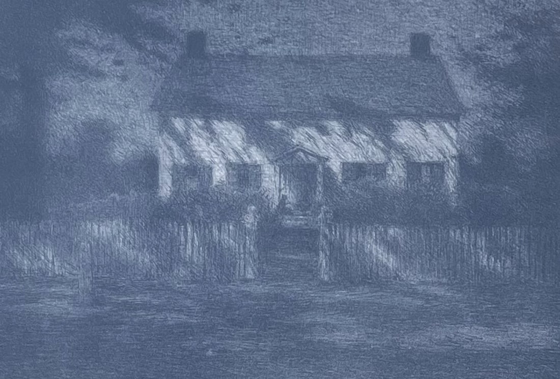 LITHOGRAPH  TITLED "MOONLIGHT" - BOLTON COIT BROWN (1846-1936) (1 of 8)