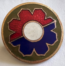 WWII U.S. ARMY MILITARY 9TH INFANTRY DIVISION DUI PIN