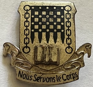 RARE WWII SPANISH REGIMENT BADGE / PIN