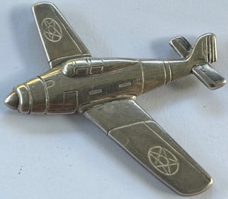 WWII SWEETHEART SPITFIRE AIRPLANE BROOCH / PIN