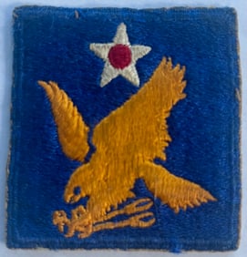 US MILITARY ARMY AIR CORPS 2ND AF UNIT PATCH GOLDEN EAGLE
