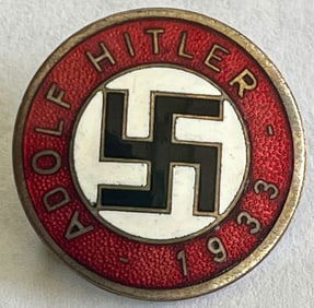 WWII GERMAN NAZI USDAP PARTY ADOLPH HITLER 1933 PIN