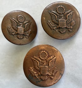 LOT OF 3 WWI BRONZE PRESIDENTIAL CAVALRY BRIDAL ROSETTES
