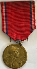 WWI FRENCH BRONZE VERDUN MEDAL 1916 BY VERNIER, PARIS MINT