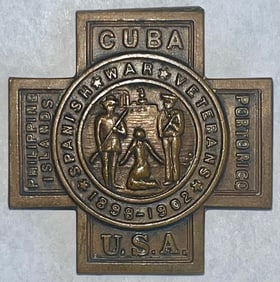 SPANISH AMERICAN WAR 1898-1902 VETERANS BRONZE MEDAL