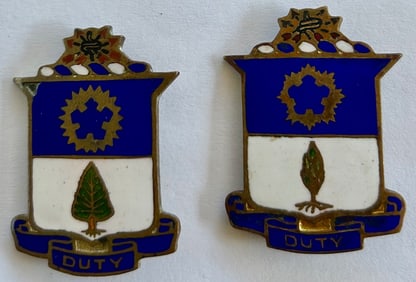 LOT OF 2 U.S. MILITARY UNIT INSIGNIA PINS - 21ST INFANTRY