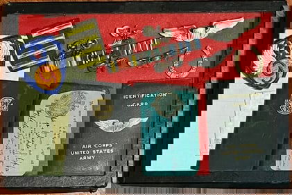 WWII U.S. MILITARY LOT OF CHARLES J. O'HARA 2ND LIEUTENANT INFANTRY