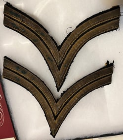 PAIR OF LARGE U.S. WWI ERA WEST POINT CADET CHEVRONS