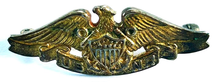 STERLING SILVER U.S. NAVAL RESERVE INSIGNIA WINGS