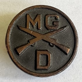 U.S. WWI MACHINE GUN BATTALION COMPANY "D" COLLAR DISC