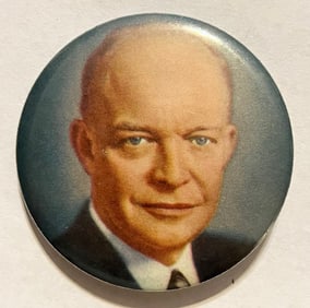1952 DWIGHT D. EISENHOWER (IKE) POLITICAL CAMPAIGN BUTTON