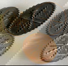 LOT OF 3 WWI U.S. SIGNAL CORPS COLLAR DISCS
