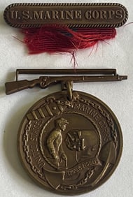 WWII UNITED STATES MARINE CORPS BRONZE GOOD CONDUCT MEDAL
