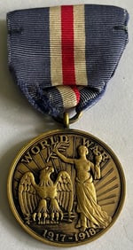 WWI 1917-1918 STATE OF CONNECTICUT SERVICE MEDAL