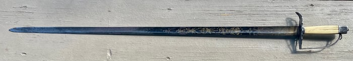 U.S. WAR OF 1812 FEDERAL ERA INFANTRY OFFICER'S SWORD - J. BAGLEY WARRANTED