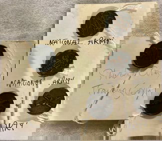 LOT OF 5 VARIOUS WWI COLLAR DISCS