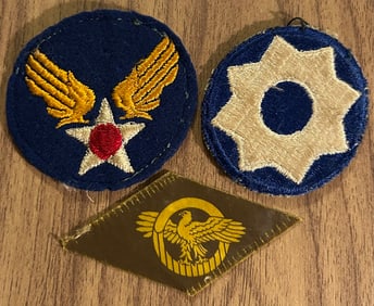 LOT OF 3 U.S. MILITARY PATCHES