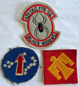 LOT OF 3 U.S. MILITARY PATCHES