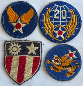 LOT OF 4 U.S. MILITARY PATCHES