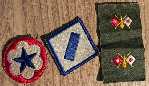 LOT OF 4 U.S. MILITARY PATCHES