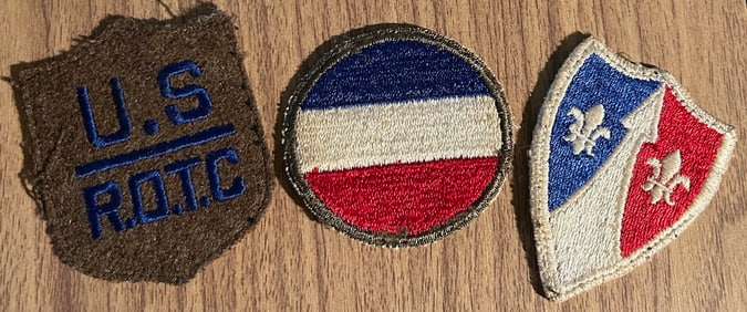 LOT OF 3 WWII ERA U.S. MILITARY PATCHES