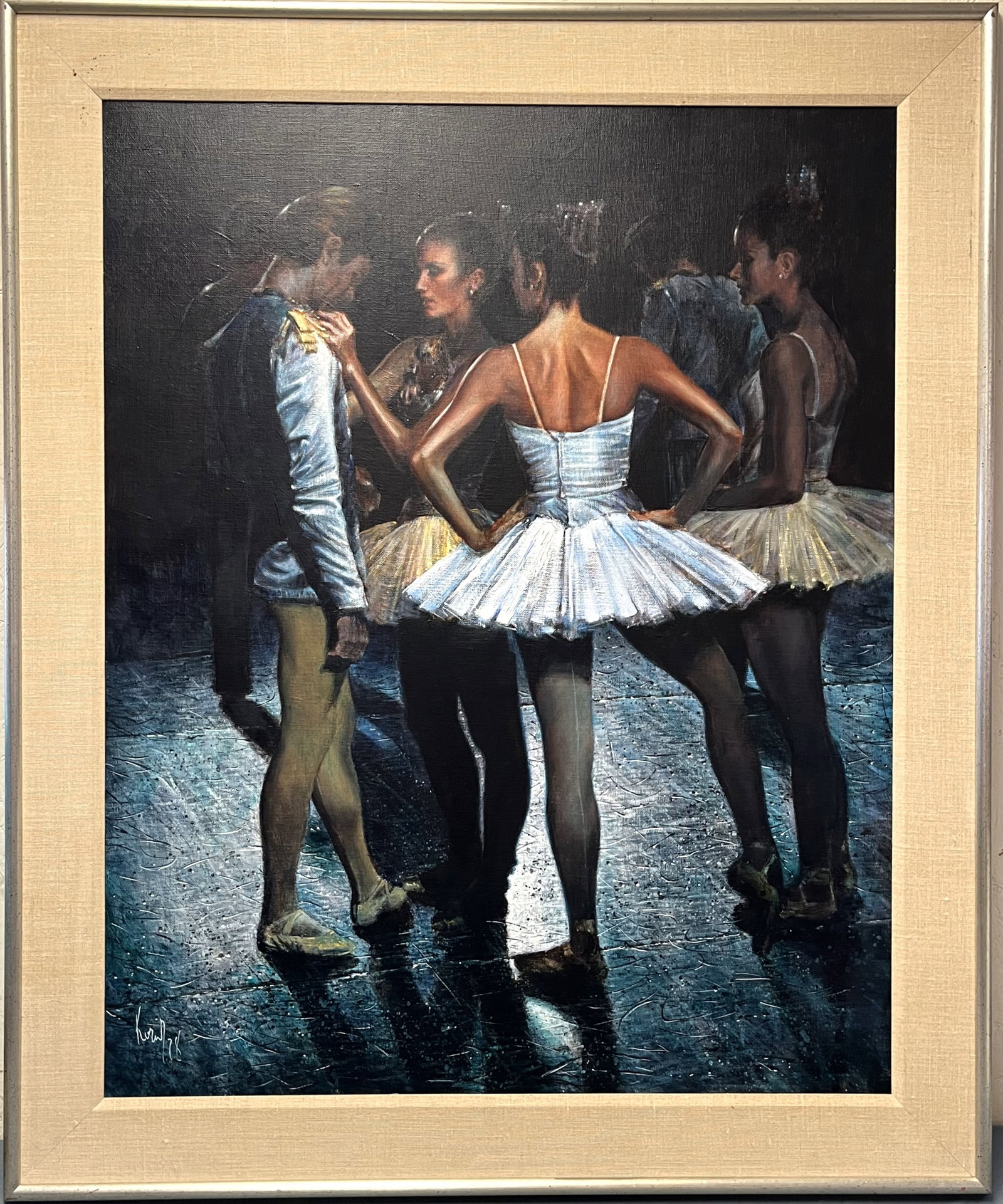 GUNTER H. KORUS (GERMAN, 1925-2021) OIL ON CANVAS - SIGNED & DATED LL KORUS '78 (1 of 8)