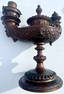 ANTIQUE GERMAN BRONZE PARAFFIN LAMP “GOETHE LAMP”