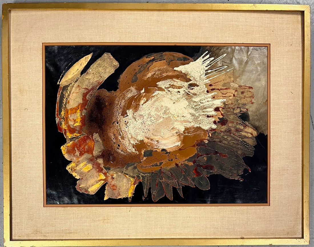 Andres Escartin (Born 1938) oil painting on paper madrid Spain 1960'S (1 of 9)