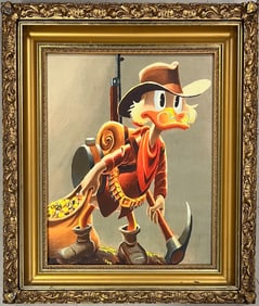 Carl Barks Framed print Always another rainbow, Scrooge Mcduck