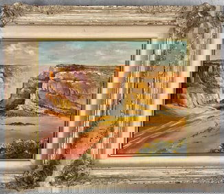 Helen LeMay Oil painting on canvas, Title "Panorama of grand Canyon"
