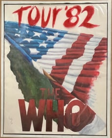 Vintage The Who US Tour '82 (1982) Advertising Handbill