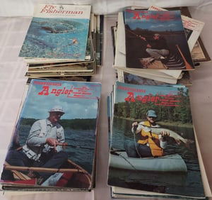 Lot of vintage "Fly Fisherman" and "The Pennsylvania Angler" Magazines