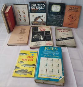 Lot of 11 Fishing Related books - Fly Tying, Fly Patterns, know your Fish, etc.