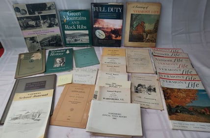 Lot of 25+ Vintage Books, Magazines, Publications of Vermont