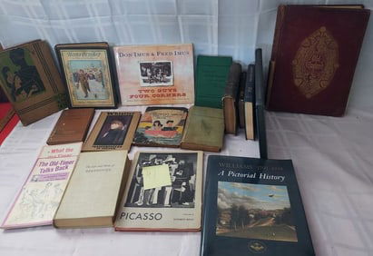 Lot of 18 Various Vintage and Antique books - Wallace Nutting, Art, Old England and More
