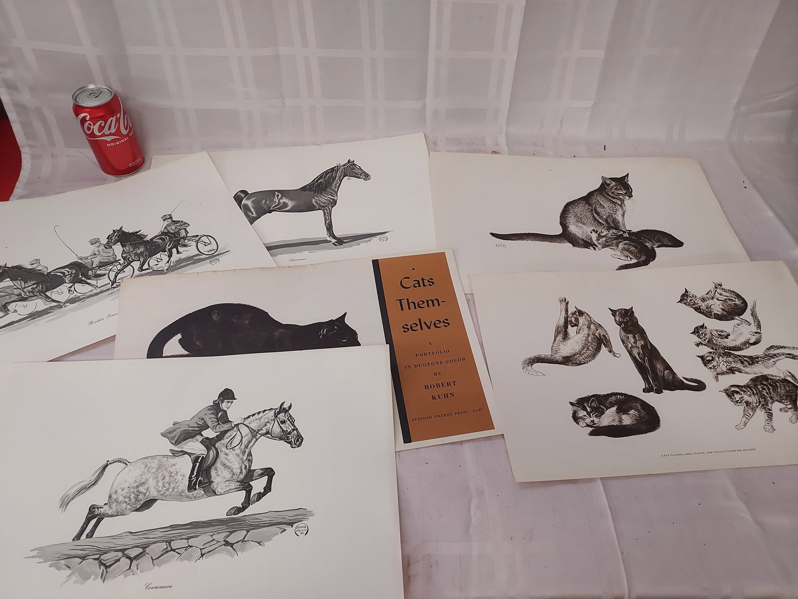Large Lot of Prints - Cats and Horses by Jeanne Mellin and Robert Kuhn (1 of 14)