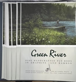 Lot of 43 Vintage Limited Edition Green River Fly Fishing Posters / Advertisements