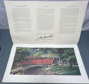 Jim Harrison Lithograph Print, Signed and Numbered 788/975