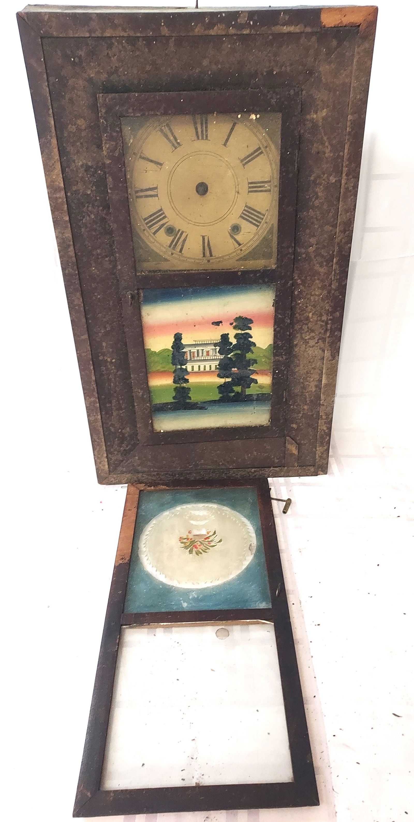 Antique 19th C. Hotchkiss & Fields Ogee Mantle Clock For Repair Or Parts (1 of 7)