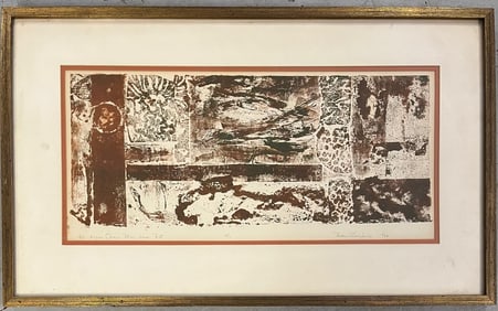 Vintage Framed Print, Artist Signed in Pencil by Helen Langfield