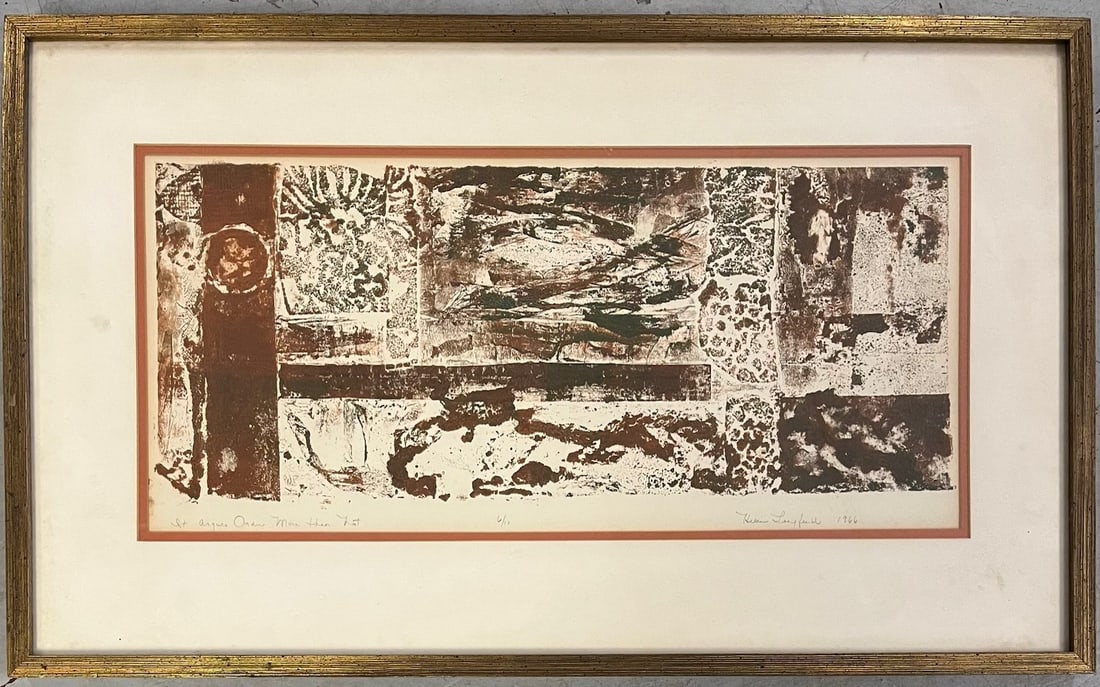 Vintage Framed Print, Artist Signed in Pencil by Helen Langfield (1 of 6)