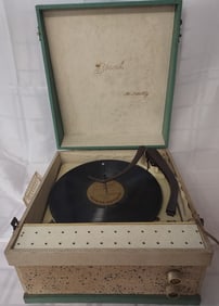 Vintage Birch Hi Fidelity Suitcase Record Player