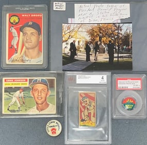 Grouping of Baseball and Presidential Memorabilia