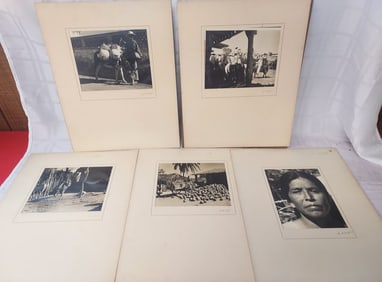 Group of 5 Vintage Photographs by Lee Court (Lee Winslow Court, 1903-1992)  Baja Mexico