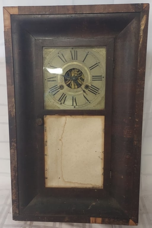 19th c. Mahogany Cased Ogee Shelf / Mantle Clock, H Welton and Co. (1 of 5)